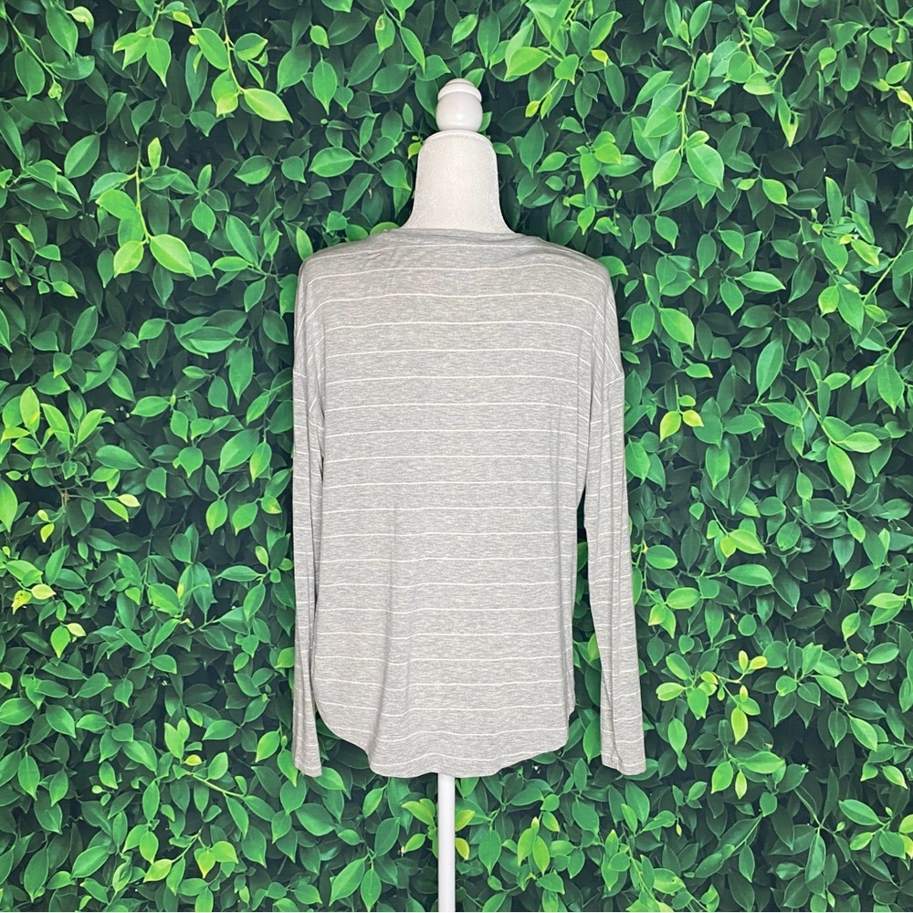 Mossimo Shimmer Stripe Long Sleeve Minimalist Tee · Size S - Picture 3 of 5
